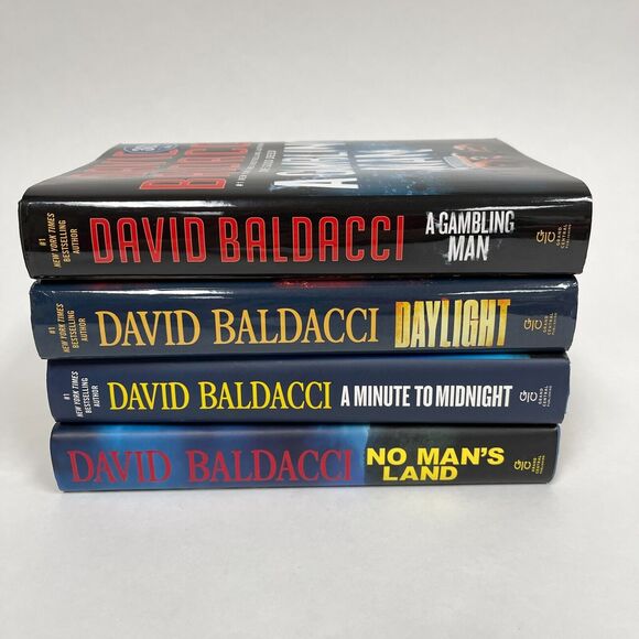 David Baldacci A Minute to Midnight Hardcover Books First Edition Lot of 4 - Picture 1 of 7
